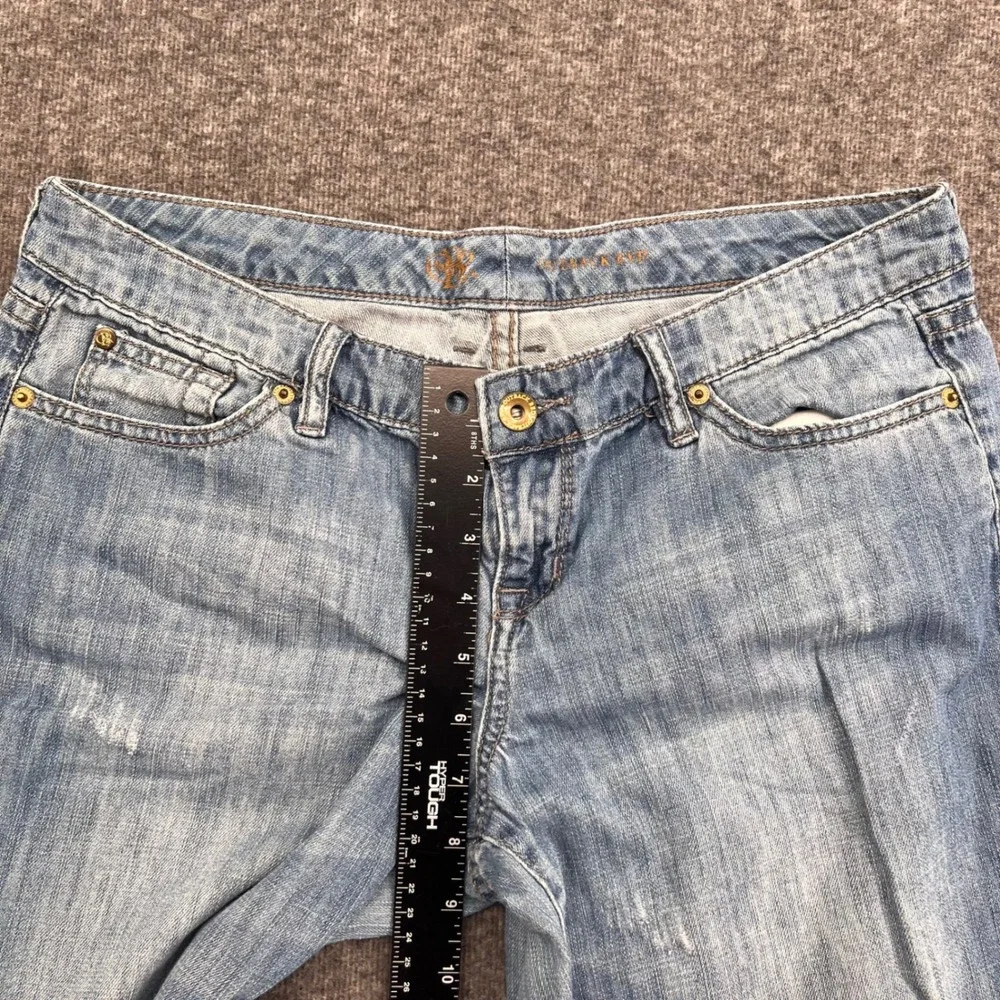 Outback Red Womens Light‎ Wash Straight Leg Blue Cotton Denim Jeans Size 4